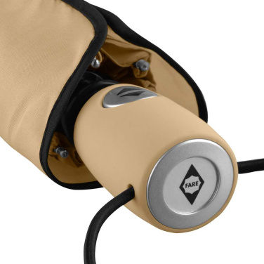 FARE® AOC automaattinen minitaskusateenvarjo logolla (30 väriä), beige – yksityiskohtakuva 9