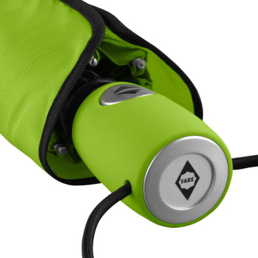 FARE® AOC automaattinen minitaskusateenvarjo logolla (30 väriä), lime (waterSAVE®) – yksityiskohtakuva 8