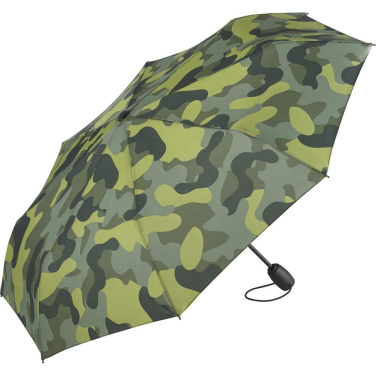 FARE® Camouflage automaattinen minitaskusateenvarjo logolla, oliivi kombi – tuotekuva