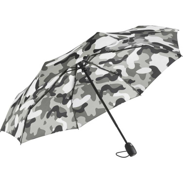 FARE® Camouflage automaattinen minitaskusateenvarjo logolla, harmaa kombi – yksityiskohtakuva 2