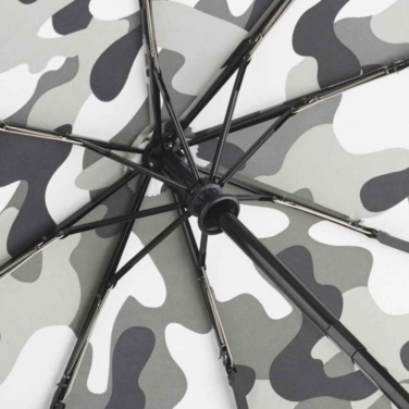 FARE® Camouflage automaattinen minitaskusateenvarjo logolla, harmaa kombi – yksityiskohtakuva 5