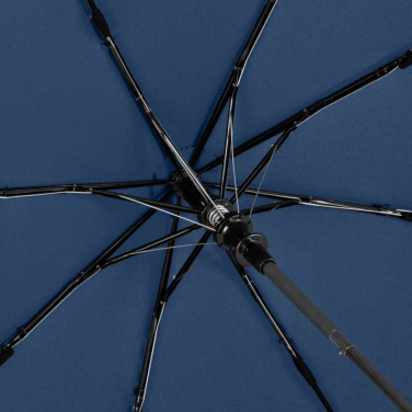 FARE Safebrella® automaattinen taskusateenvarjo LED-valolla ja heijastimilla logolla, tummansininen – yksityiskohtakuva 6