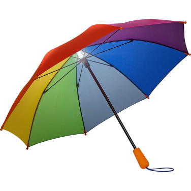 FARE® 4Kids Skylight® lasten sateenvarjo LED-valolla logolla, sateenkaari – yksityiskohtakuva 3