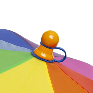 FARE® 4Kids Skylight® lasten sateenvarjo LED-valolla logolla, sateenkaari – yksityiskohtakuva 5