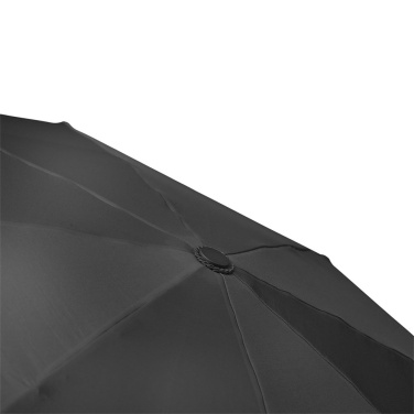 FARE® Magic Windfighter® 2.0 iso automaattinen taskusateenvarjo logolla, musta (waterSAVE®) – yksityiskohtakuva 9