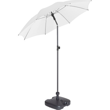 FARE® Parasol M aurinkovarjo, Ø 180 cm logolla, valkoinen – yksityiskohtakuva 8