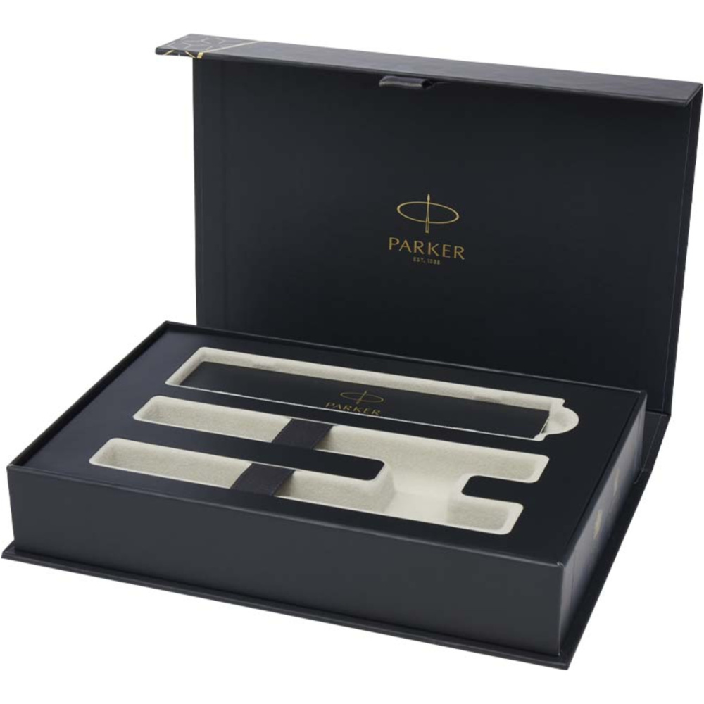 Parker IM Essentials -rollerball- ja kuulakärkikynäsetti – musta , Musta, tuotekuva