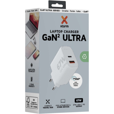 Xtorm XEC067 GaN² Ultra 67 W -seinälaturi – pakkauksessa