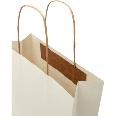 Maatalousjätteestä valmistettu 150 g/m2 paperikassi kierrekahvoilla – 24 x 9 x 24 cm, tuotekuva