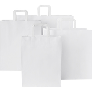 Voimapaperikassi 80-90 g/m2 litteillä kahvoilla – 25 x 11 x 32 cm, tuotekuva
