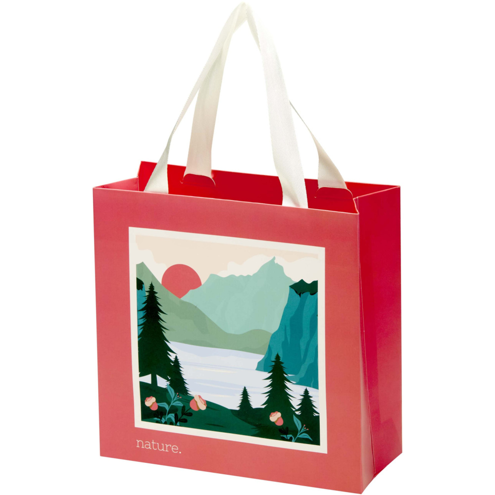 Smartfold 210 g/m² -paperikassi, narukahvat ja mattalaminointi – 24 x 10 x 24 cm, tuotekuva