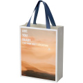 Smartfold 210 g/m² -paperikassi, narukahvat ja mattalaminointi – 24 x 10 x 32 cm, Sininen