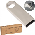 Metallinen USB-muistitikku 8GB 2.0 EDYTA, harmaa