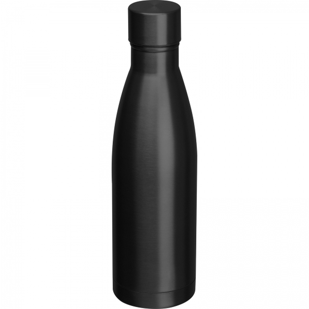 Teräksinen termospullo 500 ml BERND, musta, tuotekuva