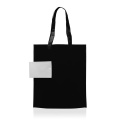 80 g TNT:n kokoontaitettava pussi, napilla / Foldbag, musta
