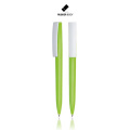 Kumipäällysteinen muovinen kuulakärkikynä / Rubby, vaaleanvihreä