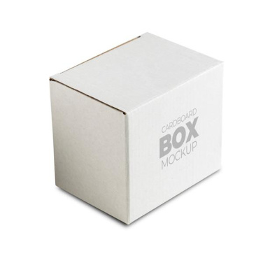 Valkoinen pahvilaatikko mukeille / MugBox, tuotekuva