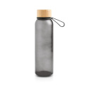 500 ml himmeä lasipullo, silikonikahvalla / Atlântida, musta
