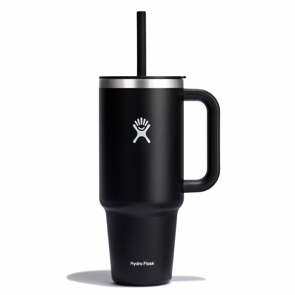 1183 ml matkamuki, kirkas kansi, capri sininen, musta, tuotekuva