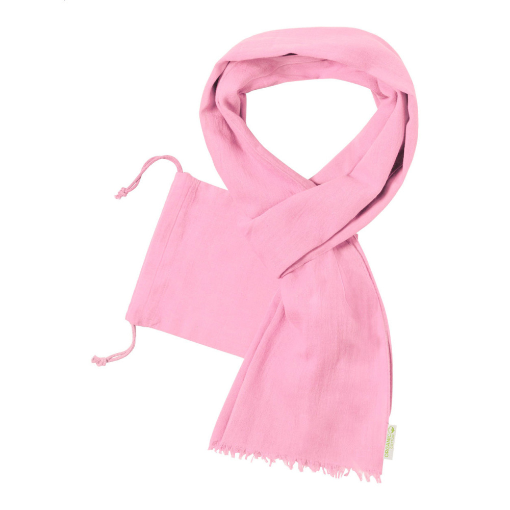 Speer – orgaaninen puuvilla huivi, ruusu, tuotekuva