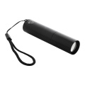 Chargelight Tone – kierrätysalumiinista valmistettu ladattava taskulamppu, musta