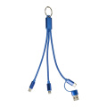 Rafob – avaimenperä USB-laturikaapeli, sininen