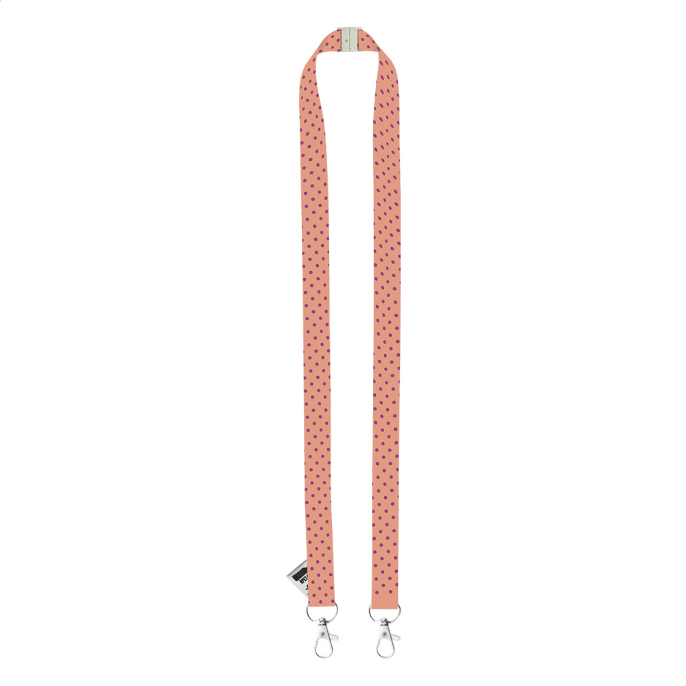 Subyard Double Safe Eco – yksilöllinen sublimaatio kaulanauha, tuotekuva