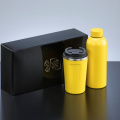 Nordic Set: terminen juomapullo 500 ml ja termomuki 350 ml, keltainen