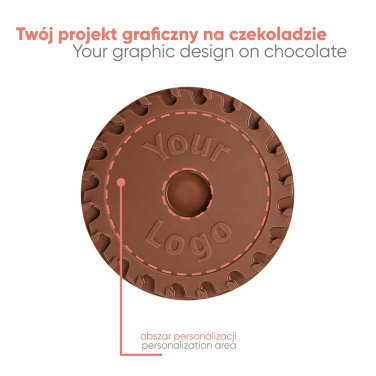 Mittatilaustyönä tehty suklaa Choco4Mat -pyörösaha, tuotekuva (2)