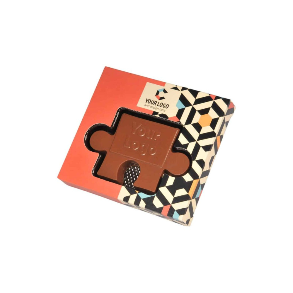 Mittatilaustyönä tehty suklaa Choco4Mat minipalapeli, tuotekuva (1)
