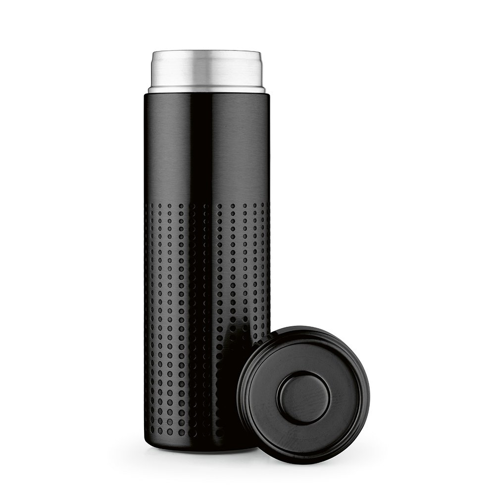 Perfora Pullo Kierrätettyä ruostumatonta terästä 540 ml, Musta, tuotekuva