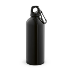 Drava-pullo kierrätetty ruostumaton teräs 530 ml. Yksiseinäinen ja vuotamaton. Korkissa karabiinihaka.