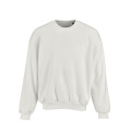 Ylisuuri Whitehaven-collegepaita. Luomupuuvillaa, rCottonia ja rPETiä. Valmistettu Portugalissa., Pastellinvalkoinen