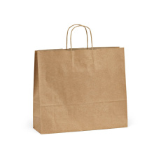 Vesuvio XL ruskea kierrätetystä FSC®-materiaalista valmistettu kraft-pussi. 115 g/m². Valmistettu Portugalissa.