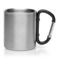 Metallinen muki 210 ml karabiinihaalla | Easton, musta