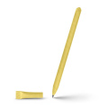 Rullattu paperinen kuulakärkikynä korkilla | Debra, keltainen