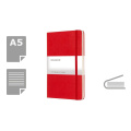 MOLESKINE-muistikirja, noin A5, punainen