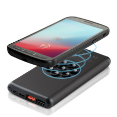 Langaton varavirtalähde 10000 mAh Mauro Conti imukupeilla, langaton laturi 10 W | Stef