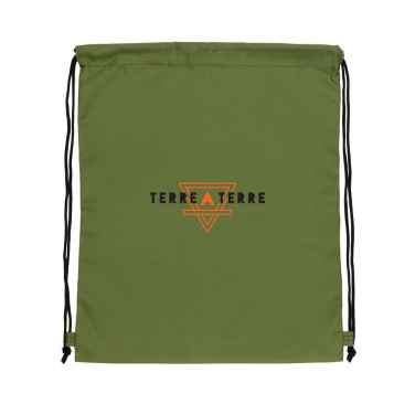 Impact AWARE™ RPET 190T kiristysnyörillinen kassi, vihreä, tuotekuva (3)