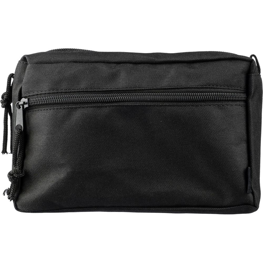 RPET-kosmetiikkalaukku, musta, tuotekuva