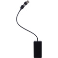 USB ja USB Type C -keskitin, musta