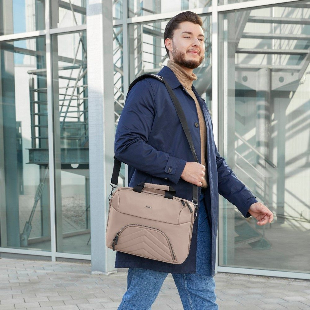 Läppärilaukku 15,6"-16,2" Hama Lightweight Premium, beige, tuotekuva (1)