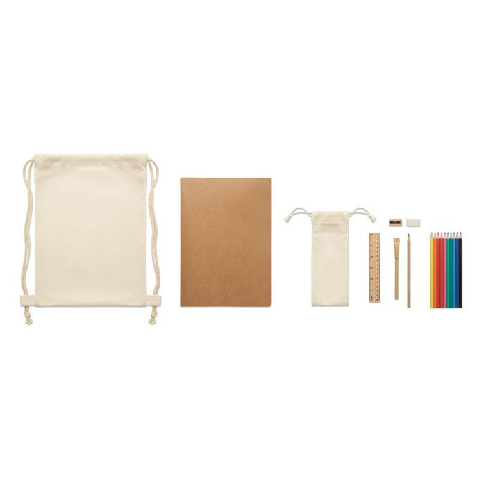 Lasten piirustussetti, Beige, tuotekuva (1)