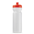Urheilupullo bio 750 ml, läpinäkyvä / Punainen