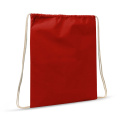 Kiristysnauhareppu puuvilla OEKO-TEX® 140g/m² 35x45 cm, punainen