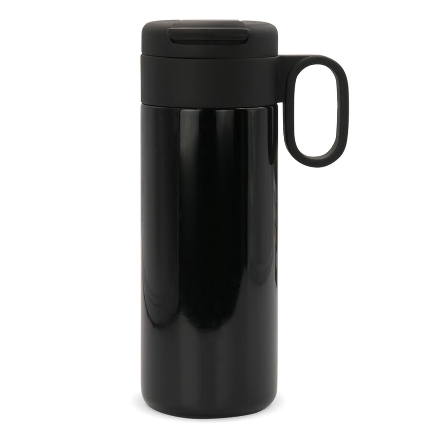 Flow Termopullo kahvalla 400 ml, musta, tuotekuva (1)