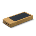 Varavirtalähde bambu aurinkopaneelilla 8000mAh, puu