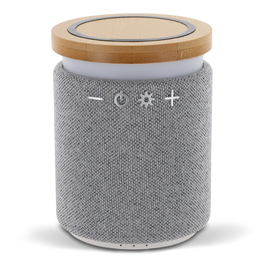 Bamboo wireless speaker 3W, harmaa, tuotekuva (1)