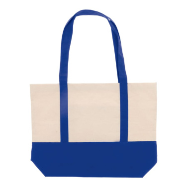 Rantalaukku puuvillakangas OEKO-TEX® 280g/m² 42x10x30 cm, sininen, tuotekuva (2)