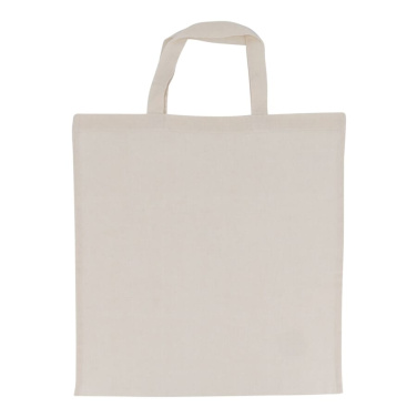 Olkalaukku puuvillaa OEKO-TEX® 140g/m² 38x42 cm lyhyet kahvat, luonnonvalkoinen, tuotekuva (2)